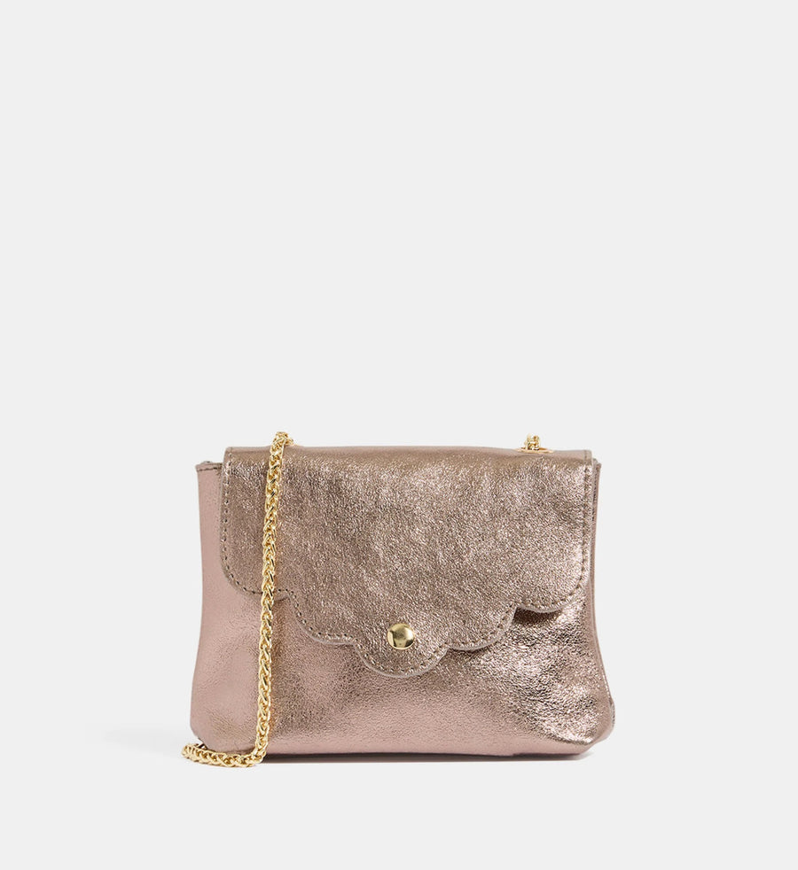 Sac Pochette MINI PIA METAL - Etain