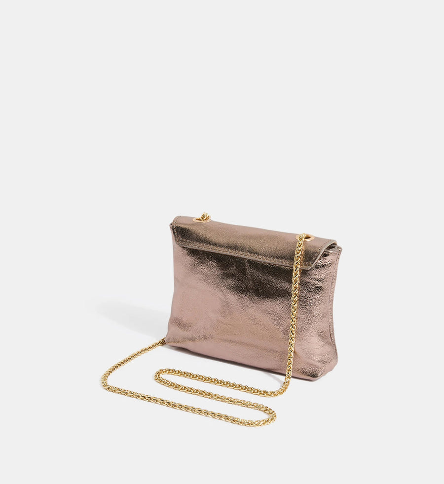 Sac Pochette MINI PIA METAL - Etain