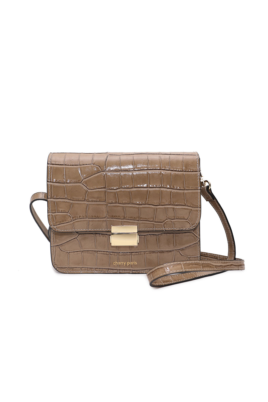 Sac MILENA CROCO - Taupe