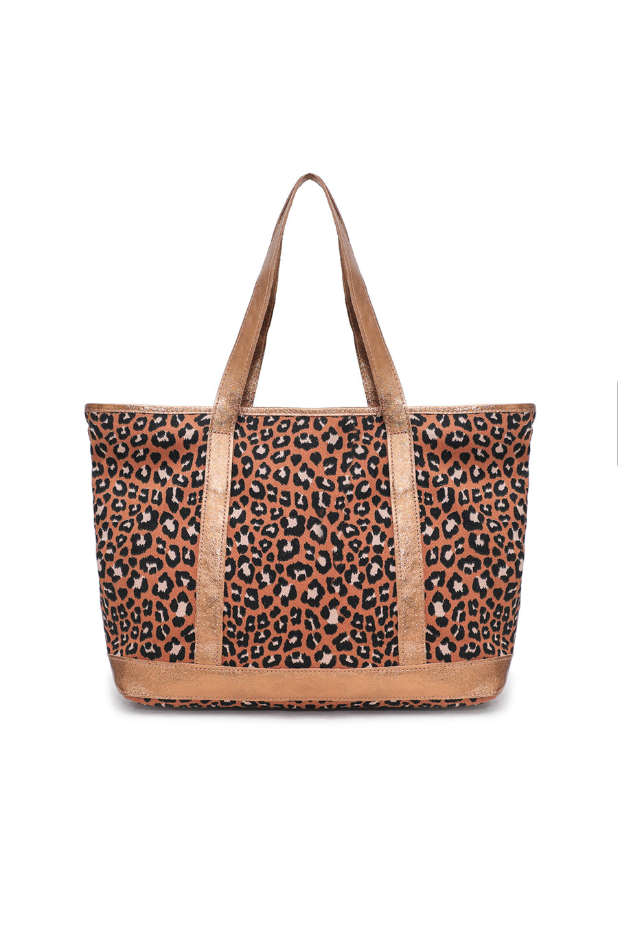 Sac SATINE LEOPARD - Camel