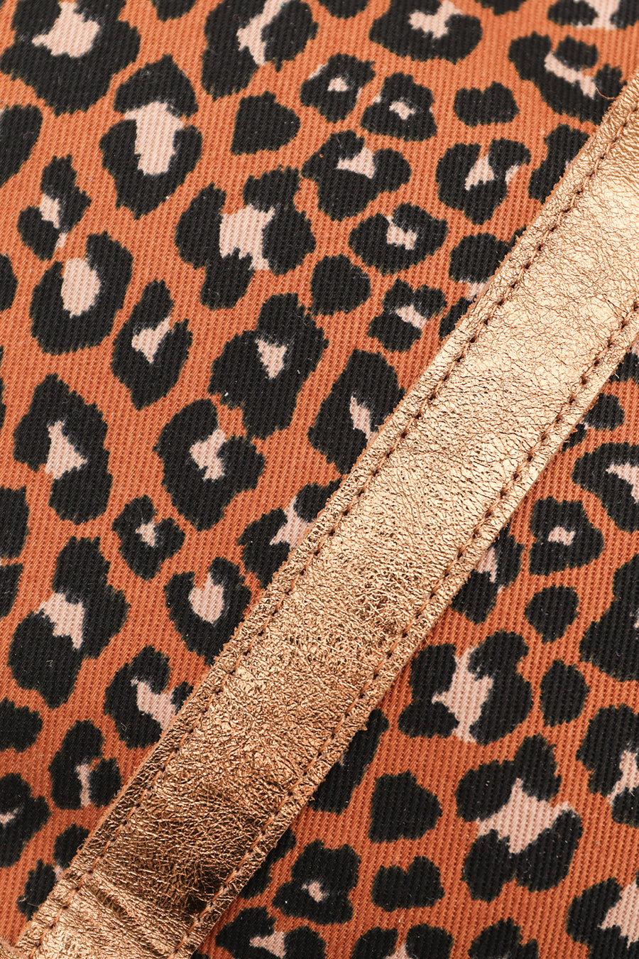 Sac SATINE LEOPARD - Camel