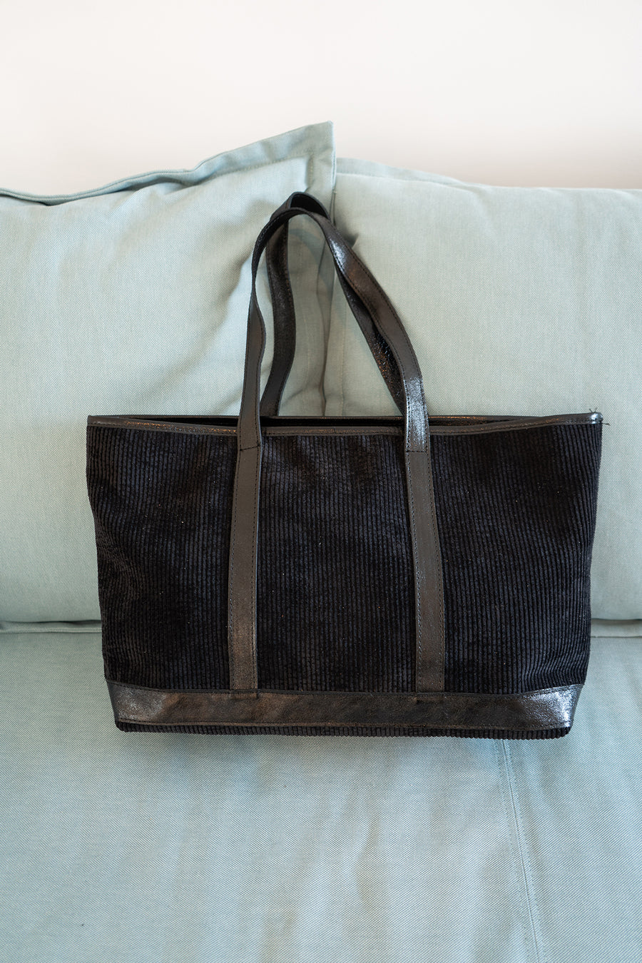 Sac SATINE VELOURS - Noir