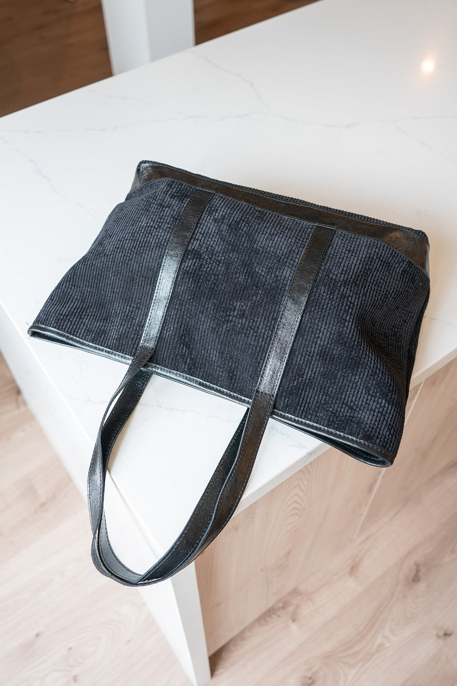 Sac SATINE VELOURS - Noir