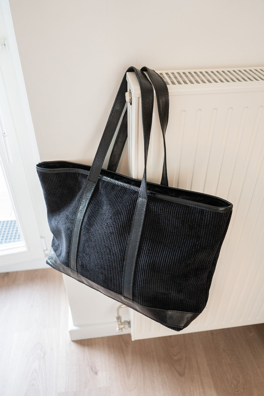 Sac SATINE VELOURS - Noir