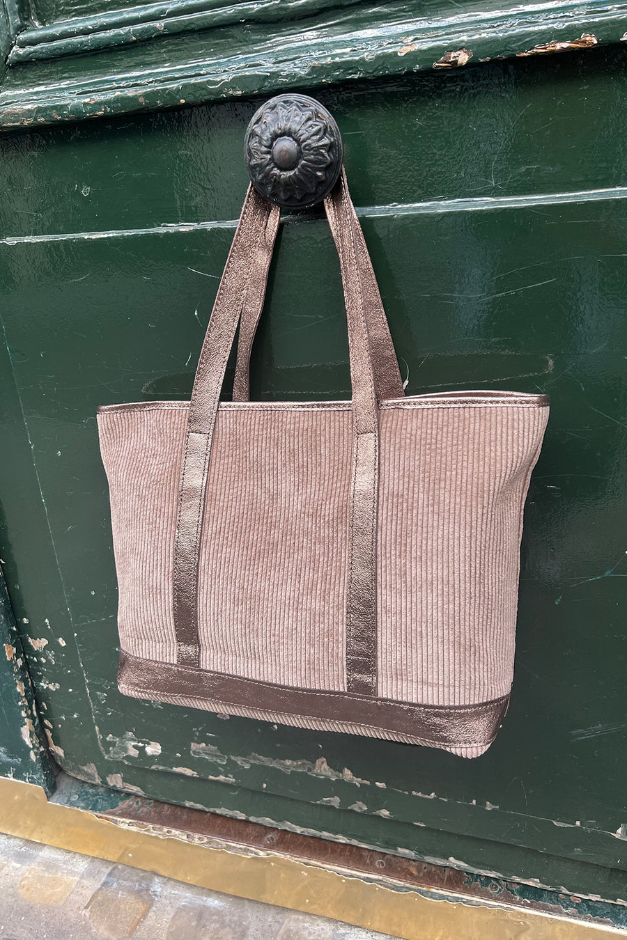 Sac SATINE VELOURS - Taupe