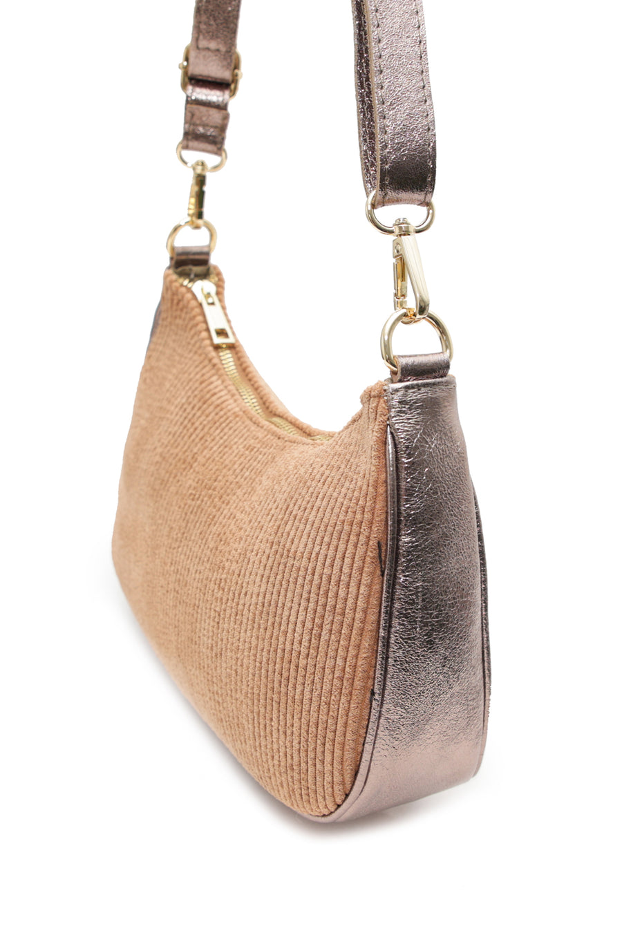 Sac ELEANORE VELOURS - Taupe